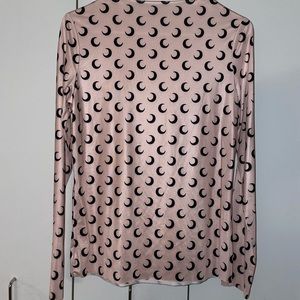 Moon print scoop neck top / one size fits all
